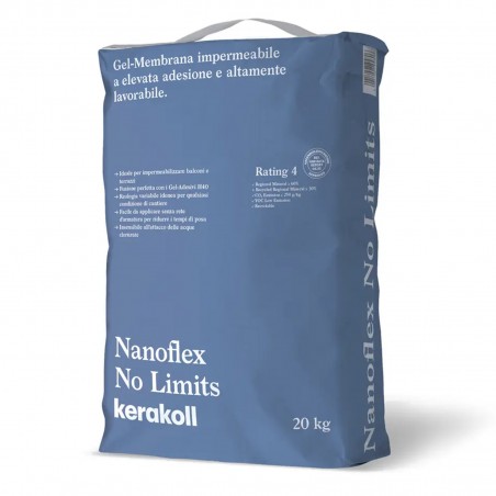 Kerakoll NANOFLEX NO LIMITS gel membrana impermeabilizzante superadesiva 20 KG grigio