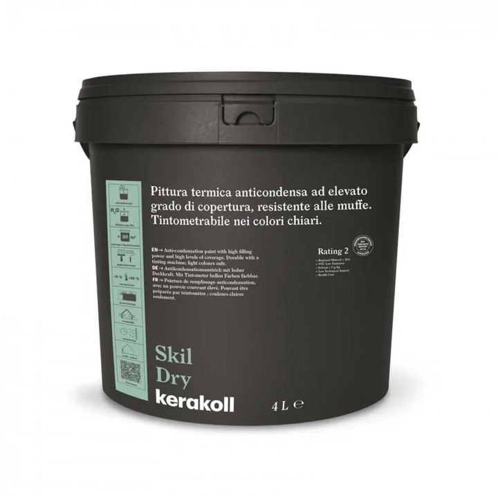 Kerakoll SKIL DRY pittura termica anticondensa resistente alle muffe Kerakoll SKIL DRY pittura termica anticondensa resistente alle muffe