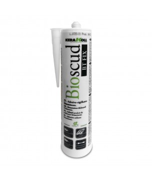 Kerakoll BIOSCUD BT FIX adesivo sigillante bituminoso tixotropico a base solvente per incollaggio e sigillatura impermeabile 300 ML
