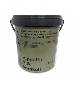 Kerakoll AQUALITE SILK smalto-resina decorativo all'acqua con finitura extra-liscia MATT 1 LT