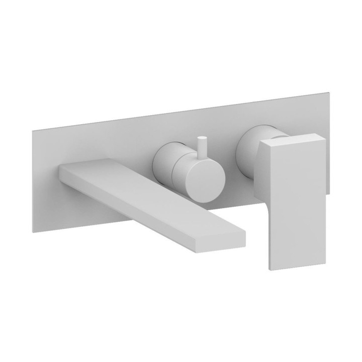 Fratelli Frattini 35528V2 parte esterna visibile monocomando vasca incasso con deviatore 2 vie con bocca di erogazione piastra in ottone serie VITADUE Fratelli Frattini 35528V2 parte esterna visibile monocomando vasca incasso con deviatore 2 vie con bocca di erogazione piastra in ottone serie VITADUE
