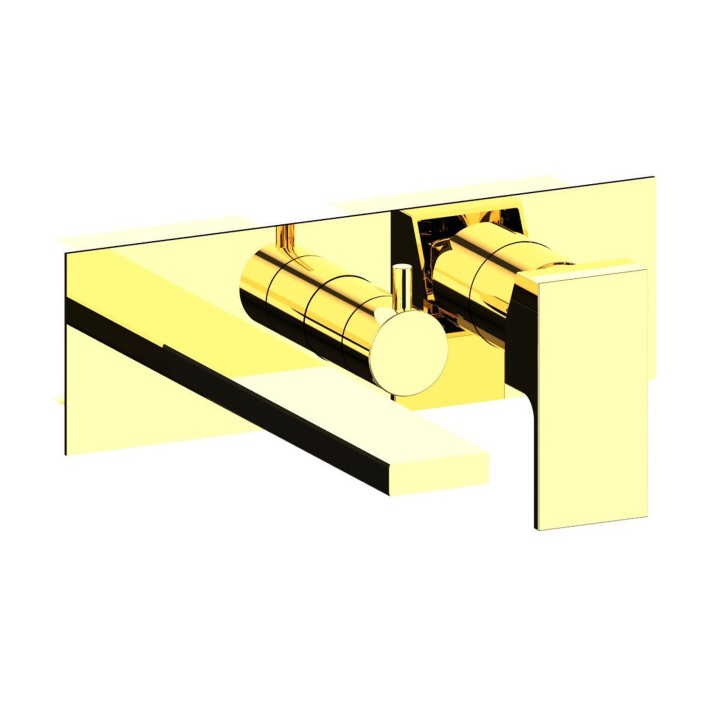 Fratelli Frattini 35528V3 parte esterna visibile monocomando vasca incasso con deviatore 3 vie con bocca di erogazione piastra in ottone serie VITADUE Fratelli Frattini 35528V3 parte esterna visibile monocomando vasca incasso con deviatore 3 vie con bocca di erogazione piastra in ottone serie VITADUE