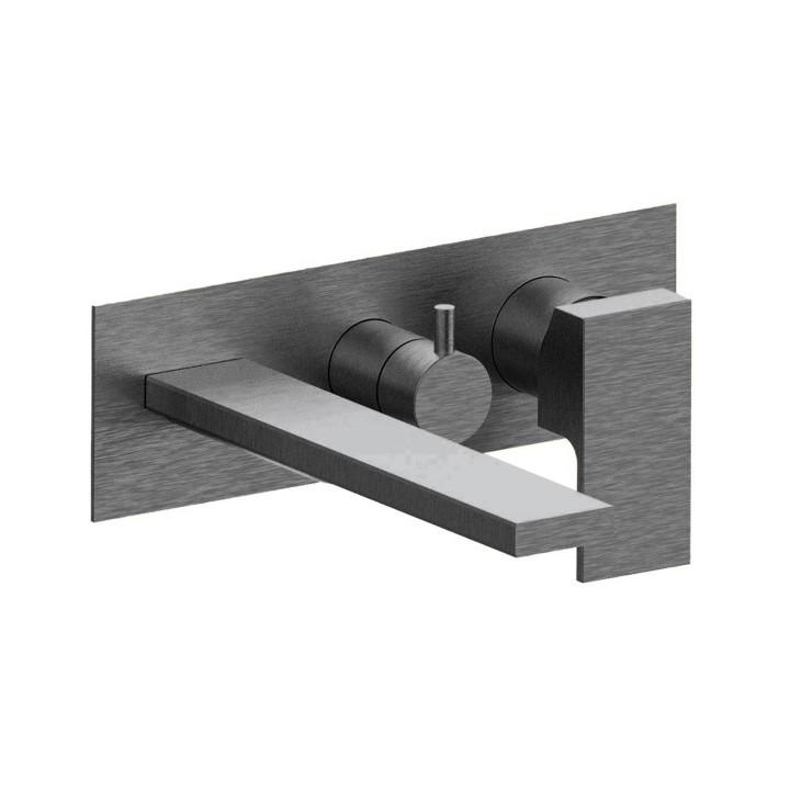 Fratelli Frattini 35528V3 parte esterna visibile monocomando vasca incasso con deviatore 3 vie con bocca di erogazione piastra in ottone serie VITADUE Fratelli Frattini 35528V3 parte esterna visibile monocomando vasca incasso con deviatore 3 vie con bocca di erogazione piastra in ottone serie VITADUE