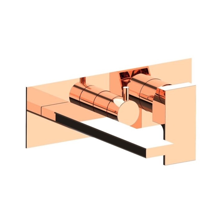 Fratelli Frattini 35528V3 parte esterna visibile monocomando vasca incasso con deviatore 3 vie con bocca di erogazione piastra in ottone serie VITADUE Fratelli Frattini 35528V3 parte esterna visibile monocomando vasca incasso con deviatore 3 vie con bocca di erogazione piastra in ottone serie VITADUE