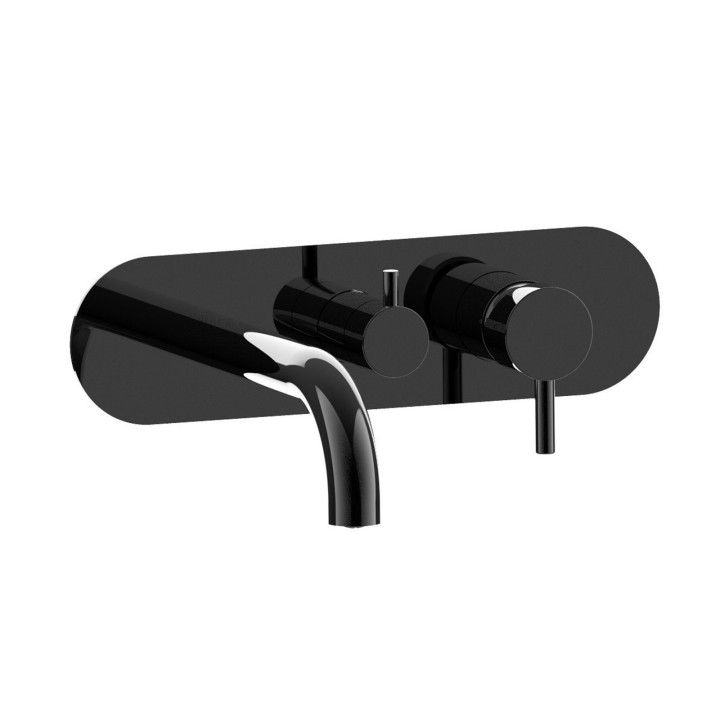 Fratelli Frattini 12518AV2 parte esterna visibile monocomando vasca incasso con deviatore 2 vie con bocca di erogazione serie PEPE XL