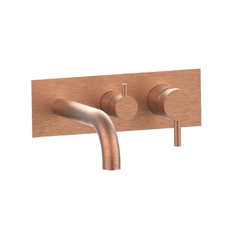 Fratelli Frattini 12528V3 parte esterna visibile monocomando vasca incasso con deviatore a dischi ceramici a 3 vie con bocca di erogazione serie PEPE XL Fratelli Frattini 12528V3 parte esterna visibile monocomando vasca incasso con deviatore a dischi ceramici a 3 vie con bocca di erogazione serie PEPE XL