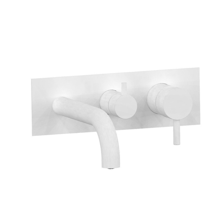 Fratelli Frattini 12528AV3 parte esterna visibile monocomando vasca incasso con deviatore 3 vie con bocca di erogazione serie PEPE XL