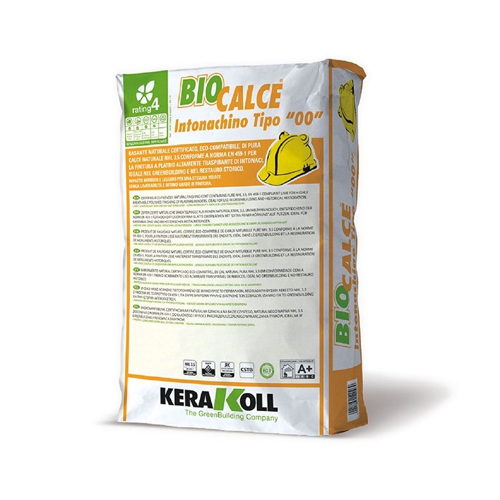 Kerakoll BIOCALCE INTONACHINO TIPO 00 rasante naturale di pura calce 20 KG Kerakoll BIOCALCE INTONACHINO TIPO 00 rasante naturale di pura calce 20 KG