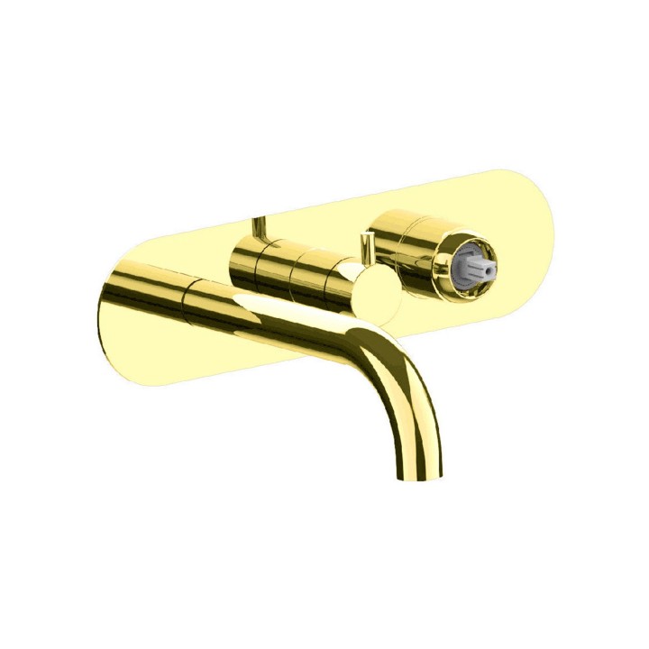 Fratelli Frattini 12518SV3 parte esterna visibile monocomando vasca incasso con deviatore 3 vie con bocca di erogazione serie PEPE XLS