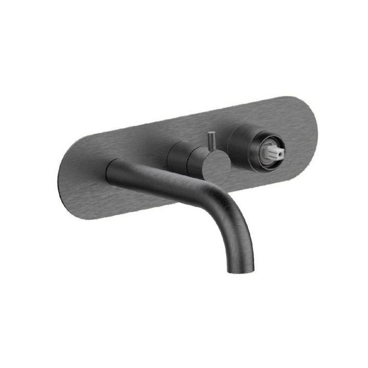 Fratelli Frattini 12518SV3 parte esterna visibile monocomando vasca incasso con deviatore 3 vie con bocca di erogazione serie PEPE XLS