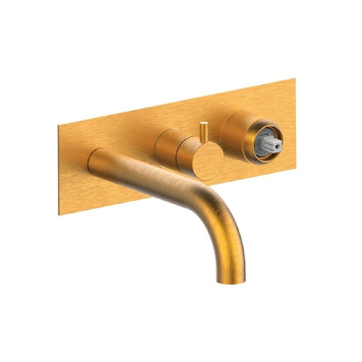 Fratelli Frattini 12528ASV2 parte esterna visibile monocomando vasca incasso con deviatore 2 vie con bocca di erogazione serie PEPE XLS