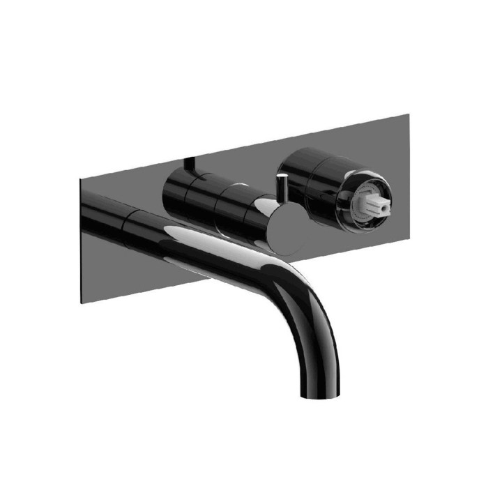 Fratelli Frattini 12528ASV2 parte esterna visibile monocomando vasca incasso con deviatore 2 vie con bocca di erogazione serie PEPE XLS