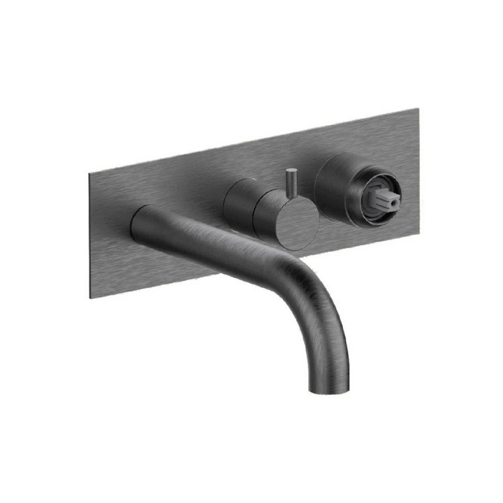 Fratelli Frattini 12528ASV3 parte esterna visibile monocomando vasca incasso con deviatore 3 vie con bocca di erogazione serie PEPE XLS