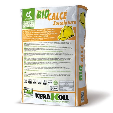 Kerakoll BIOCALCE ZOCCOLATURA intonaco naturale di pura calce 25 KG