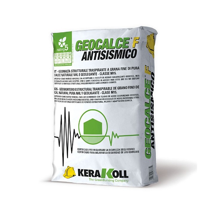 Kerakoll GEOCALCE F ANTISISMICO rinforzo strutturale grana fine 25 KG Grigio Kerakoll GEOCALCE F ANTISISMICO rinforzo strutturale grana fine 25 KG Grigio