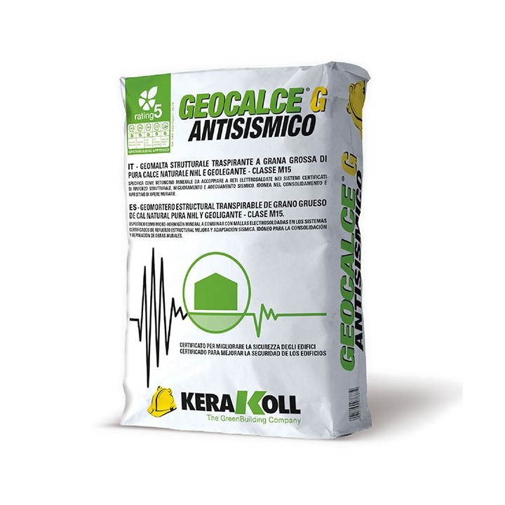 Kerakoll GEOCALCE G ANTISISMICO rinforzo strutturale grana grossa 25 KG Grigio Kerakoll GEOCALCE G ANTISISMICO rinforzo strutturale grana grossa 25 KG Grigio