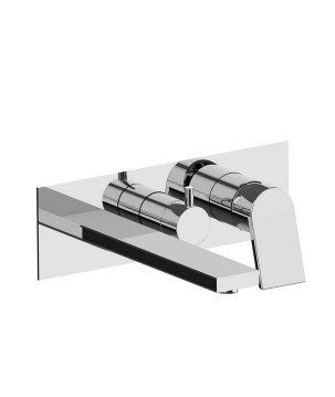 Fratelli Frattini 74528V2 parte esterna visibile monocomando vasca incasso con deviatore 2 vie con bocca di erogazione serie GINTONIC