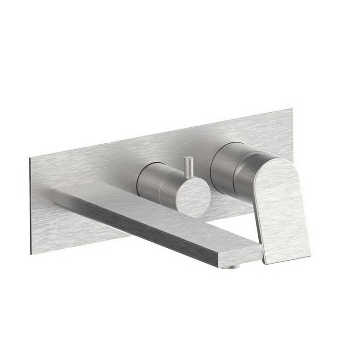 Fratelli Frattini 74528V2 parte esterna visibile monocomando vasca incasso con deviatore 2 vie con bocca di erogazione serie GINTONIC