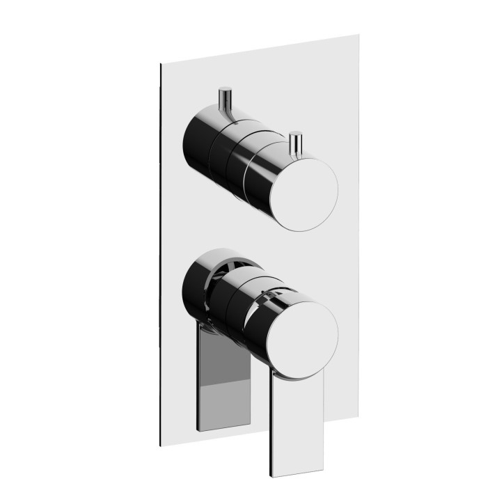 Fratelli Frattini 55523V2 parte esterna visibile monocomando incasso con deviatore a dischi ceramici 2 vie serie GAIA Fratelli Frattini 55523V2 parte esterna visibile monocomando incasso con deviatore a dischi ceramici 2 vie serie GAIA