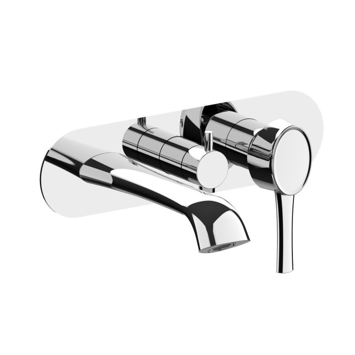 Fratelli Frattini 58518V2 parte esterna visibile monocomando vasca incasso con deviatore 2 vie con bocca di erogazione serie DELIZIA Fratelli Frattini 58518V2 parte esterna visibile monocomando vasca incasso con deviatore 2 vie con bocca di erogazione serie DELIZIA