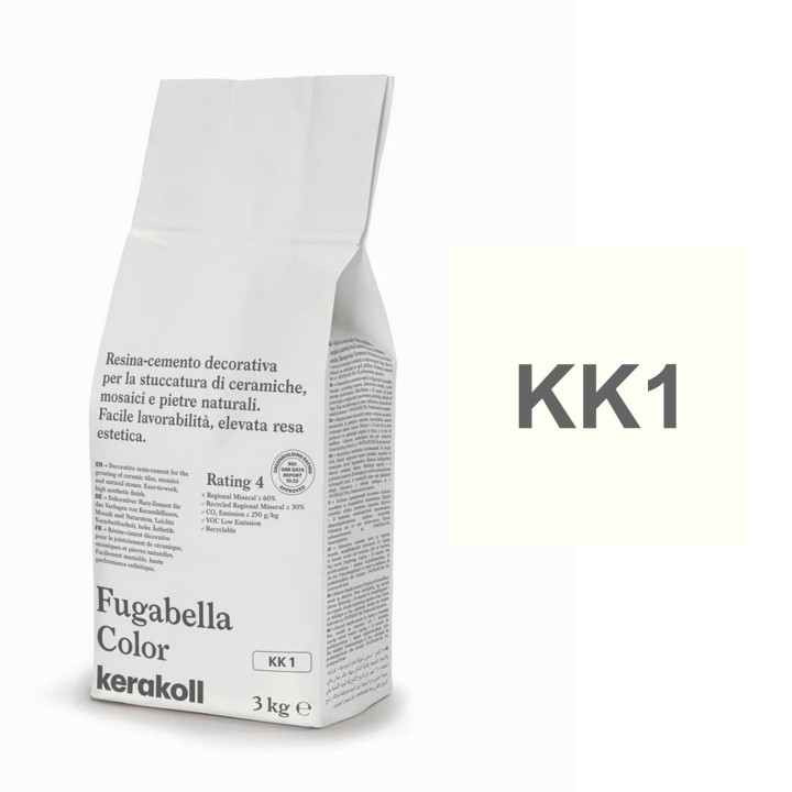 Kerakoll FUGABELLA COLOR stucco resina cemento piastrelle mosaici marmi 3 KG