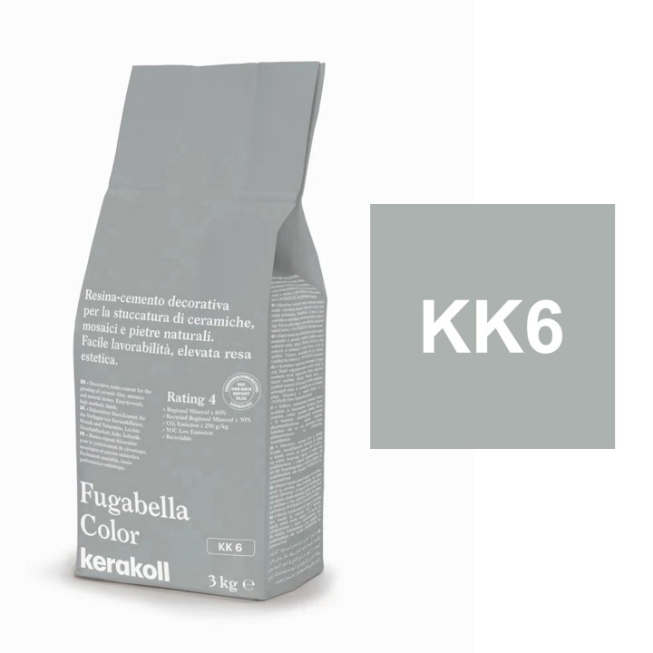 Kerakoll FUGABELLA COLOR stucco resina cemento piastrelle mosaici marmi 3 KG