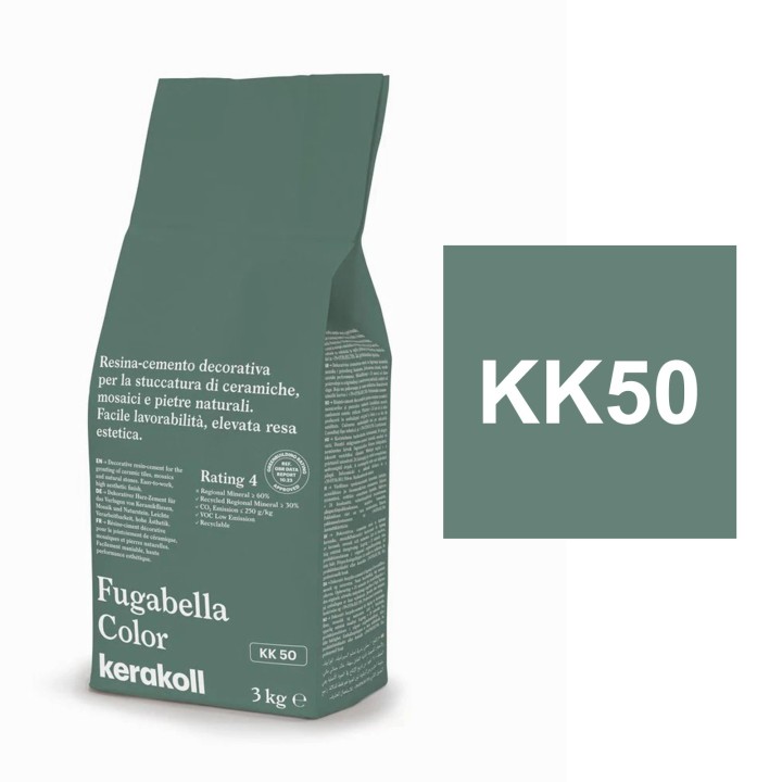 Kerakoll FUGABELLA COLOR stucco resina cemento piastrelle mosaici marmi 3 KG