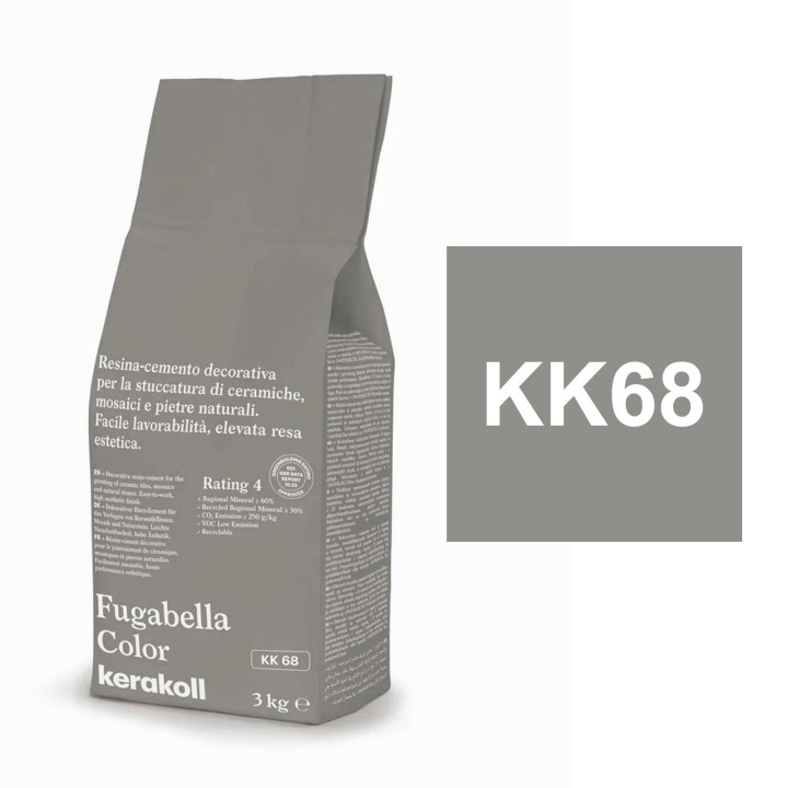 Kerakoll FUGABELLA COLOR stucco resina cemento piastrelle mosaici marmi 3 KG