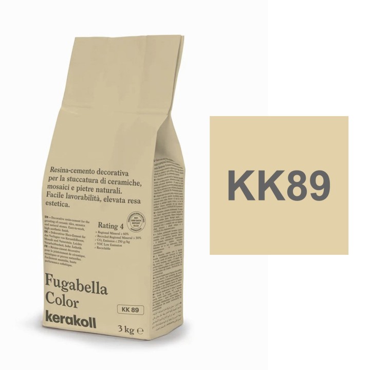Kerakoll FUGABELLA COLOR stucco resina cemento piastrelle mosaici marmi 3 KG Kerakoll FUGABELLA COLOR stucco resina cemento piastrelle mosaici marmi 3 KG