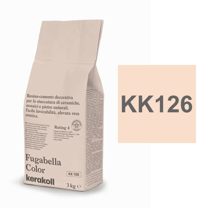 Kerakoll FUGABELLA COLOR stucco resina cemento piastrelle mosaici marmi 3 KG