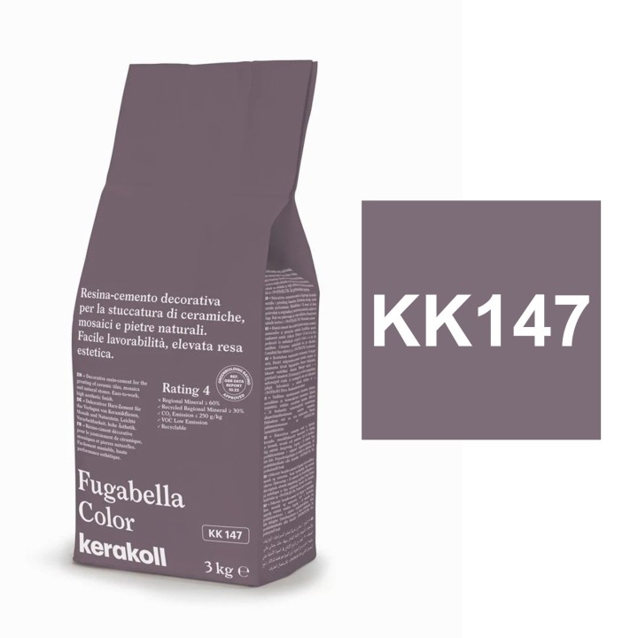 Kerakoll FUGABELLA COLOR stucco resina cemento piastrelle mosaici marmi 3 KG