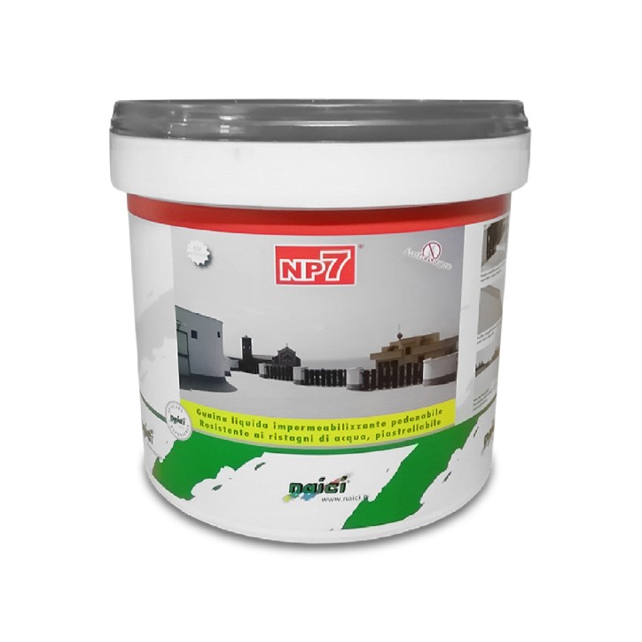 Naici NP7 GRIGIA guaina liquida impermeabilizzante pedonabile Naici NP7 GRIGIA guaina liquida impermeabilizzante pedonabile