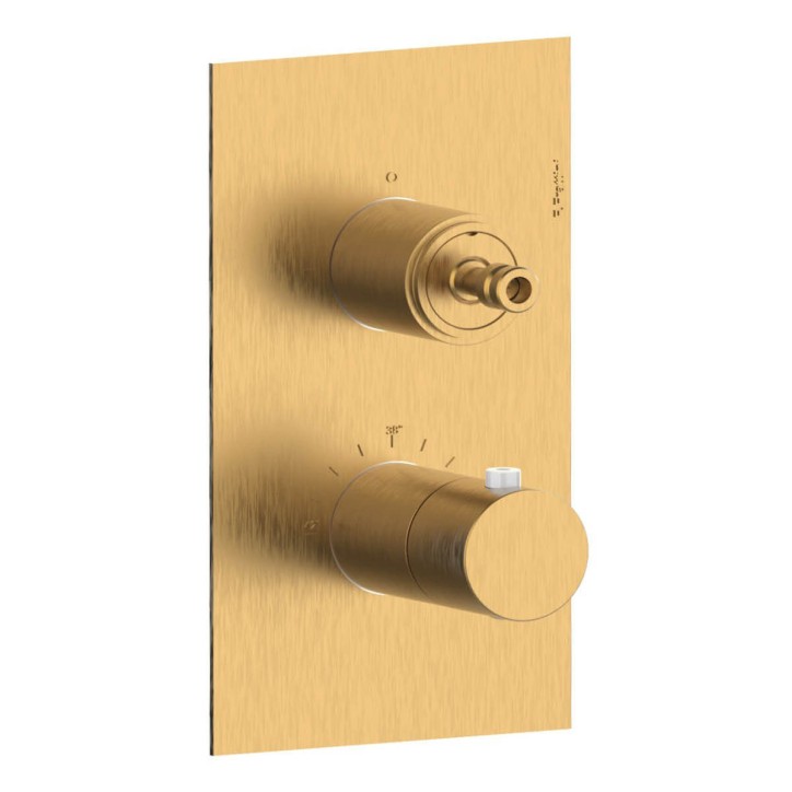 Fratelli Frattini 55712SV2 parte esterna visibile miscelatore incasso doccia termostatico 2 vie piastra ottone Fratelli Frattini 55712SV2 parte esterna visibile miscelatore incasso doccia termostatico 2 vie piastra ottone