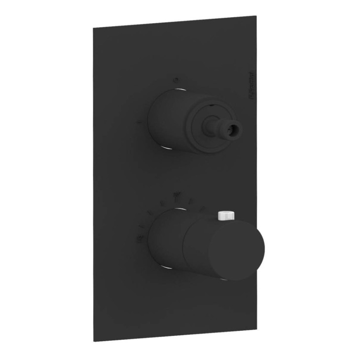 Fratelli Frattini 55712SV2 parte esterna visibile miscelatore incasso doccia termostatico 2 vie piastra ottone Fratelli Frattini 55712SV2 parte esterna visibile miscelatore incasso doccia termostatico 2 vie piastra ottone