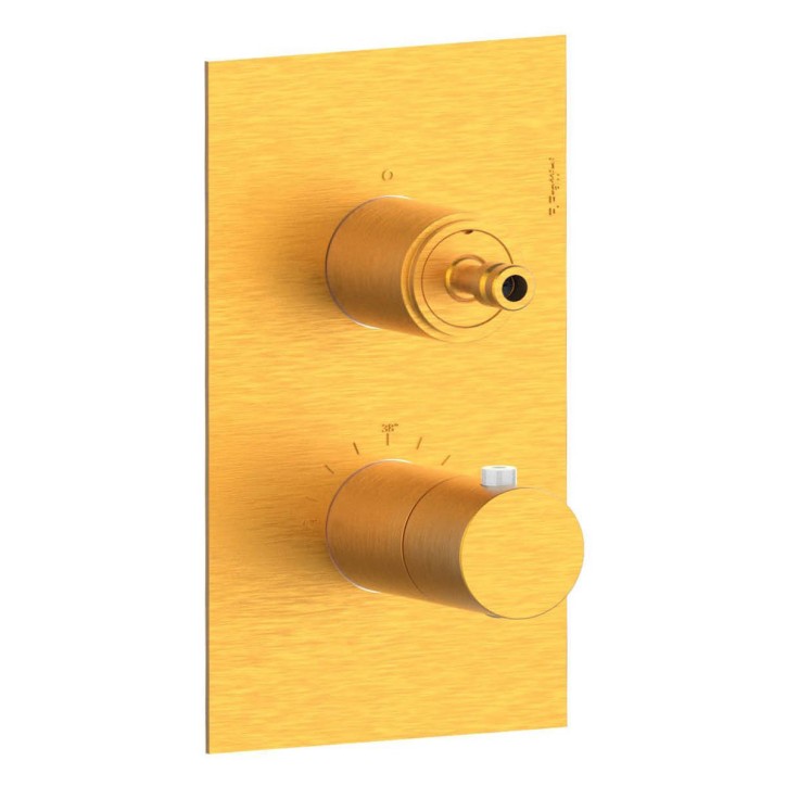 Fratelli Frattini 55712SV2 parte esterna visibile miscelatore incasso doccia termostatico 2 vie piastra ottone Fratelli Frattini 55712SV2 parte esterna visibile miscelatore incasso doccia termostatico 2 vie piastra ottone