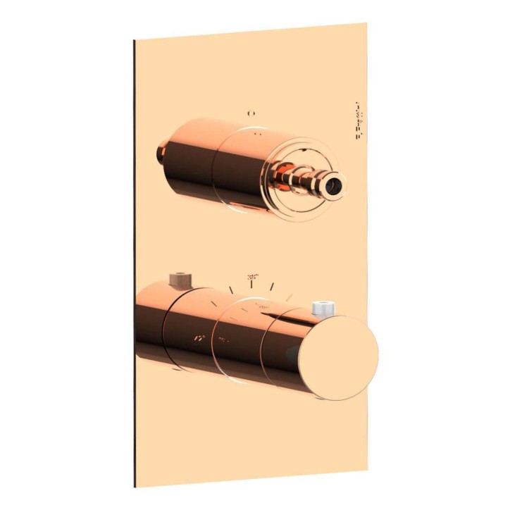 Fratelli Frattini 55712SV2 parte esterna visibile miscelatore incasso doccia termostatico 2 vie piastra ottone Fratelli Frattini 55712SV2 parte esterna visibile miscelatore incasso doccia termostatico 2 vie piastra ottone