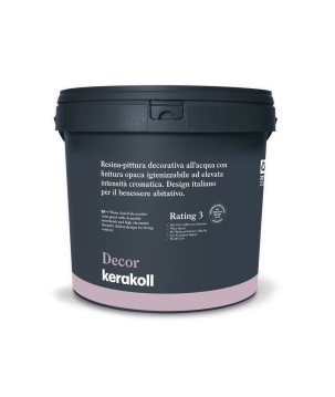 Kerakoll DECOR resina-pittura decorativa all’acqua opaca igienizzabile ad elevata intensità cromatica