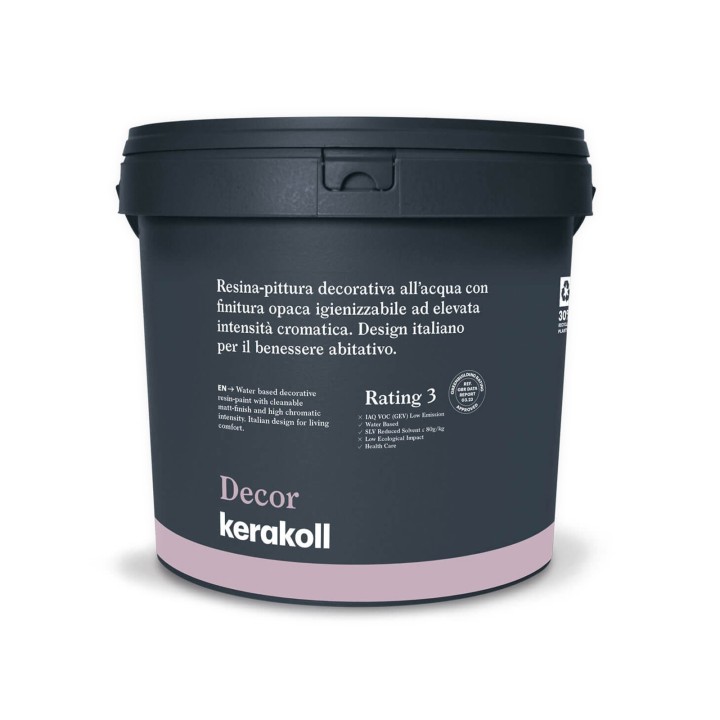 Kerakoll DECOR resina-pittura decorativa all’acqua opaca igienizzabile ad elevata intensità cromatica Kerakoll DECOR resina-pittura decorativa all’acqua opaca igienizzabile ad elevata intensità cromatica