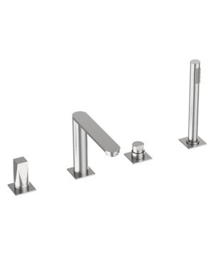 Fratelli Frattini 49029 batteria bordo vasca monocomando con bocca serie ALINE