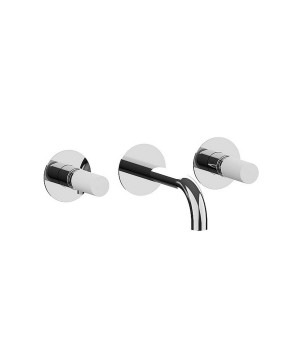 Fratelli Frattini 12036BM batteria lavabo a parete senza scarico completo serie PEPE M STYLE
