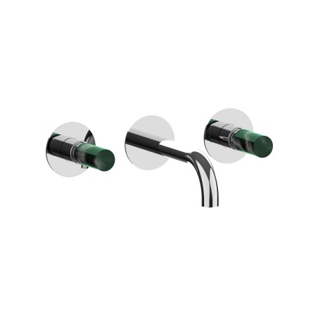 Fratelli Frattini 12036VM batteria lavabo a parete senza scarico completo serie PEPE M STYLE