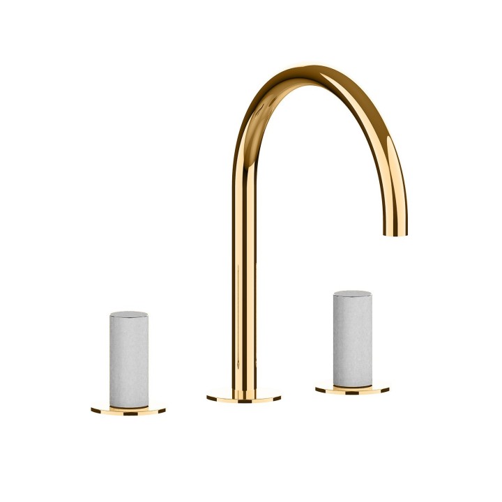 Fratelli Frattini 12068BM batteria lavabo con bocca alta fissa senza scarico serie PEPE M STYLE