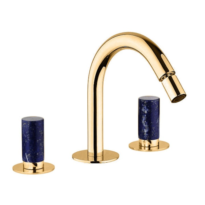 Fratelli Frattini 12104BL batteria bidet con bocca alta fissa senza scarico serie PEPE M STYLE Fratelli Frattini 12104BL batteria bidet con bocca alta fissa senza scarico serie PEPE M STYLE