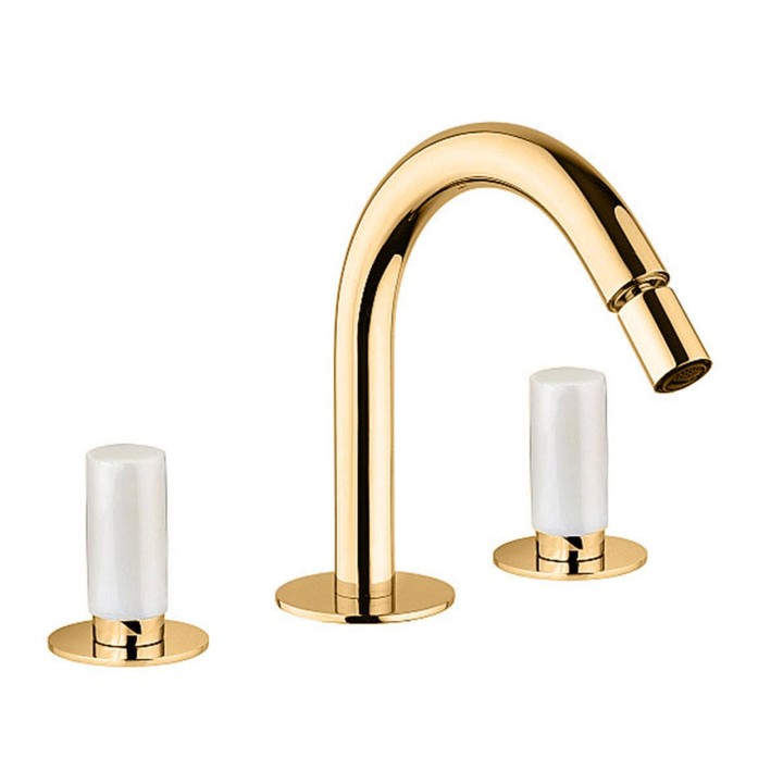 Fratelli Frattini 12104BM batteria bidet con bocca alta fissa senza scarico serie PEPE M STYLE Fratelli Frattini 12104BM batteria bidet con bocca alta fissa senza scarico serie PEPE M STYLE