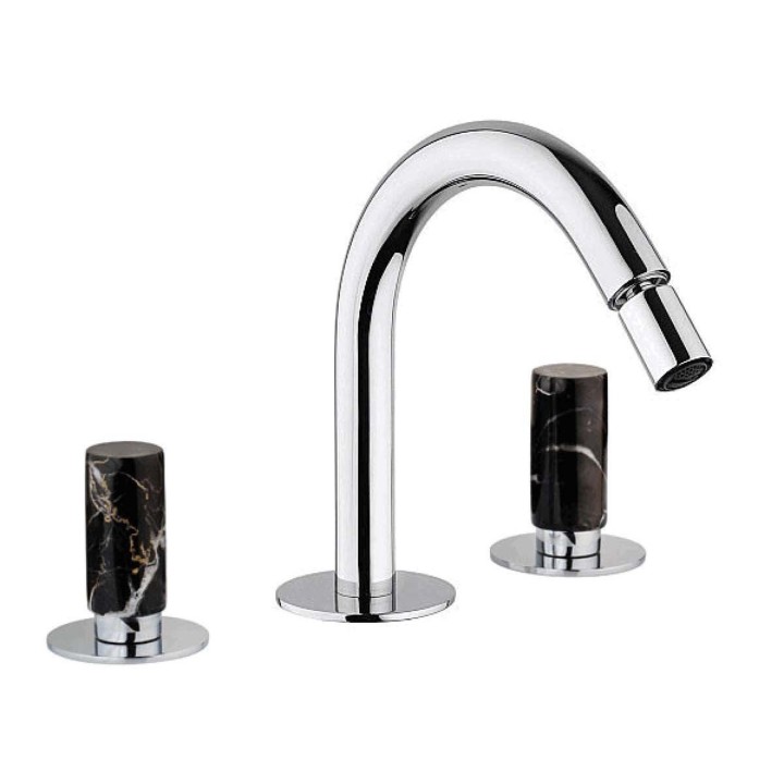 Fratelli Frattini 12104NP batteria bidet con bocca alta fissa senza scarico serie PEPE M STYLE Fratelli Frattini 12104NP batteria bidet con bocca alta fissa senza scarico serie PEPE M STYLE