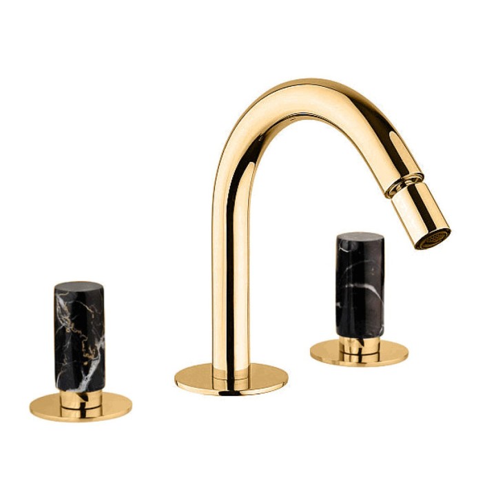 Fratelli Frattini 12104NP batteria bidet con bocca alta fissa senza scarico serie PEPE M STYLE Fratelli Frattini 12104NP batteria bidet con bocca alta fissa senza scarico serie PEPE M STYLE