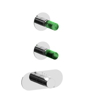 Fratelli Frattini 12760V2VM parte esterna visibile incasso termostatico collettore 2 vie serie PEPE M STYLE