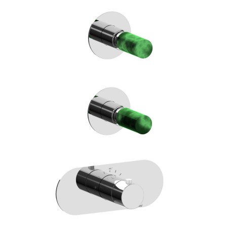 Fratelli Frattini 12760V2VM parte esterna visibile incasso termostatico collettore 2 vie serie PEPE M STYLE