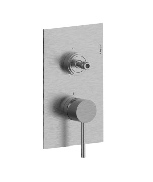 Fratelli Frattini 69523SV2 parte esterna visibile monocomando incasso con deviatore a dischi ceramici 2 vie serie PEPE XLS 316