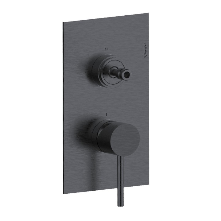 Fratelli Frattini 69523SV3 parte esterna visibile monocomando incasso con deviatore a dischi ceramici 3 vie serie PEPE XLS 316 Fratelli Frattini 69523SV3 parte esterna visibile monocomando incasso con deviatore a dischi ceramici 3 vie serie PEPE XLS 316